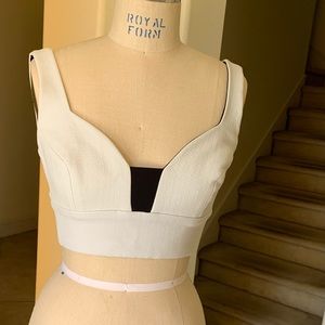 A.L.C Square neckline Sleeveless Crop Top